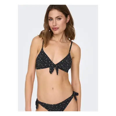 Black Women's Polka Dot Swimwear Top ONLY Nitan - Women