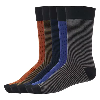 Stripes and Dots 5-Pack multicolor socks