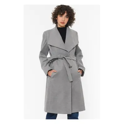 Z6639 DEWBERRY WOMEN'S COAT-GREY