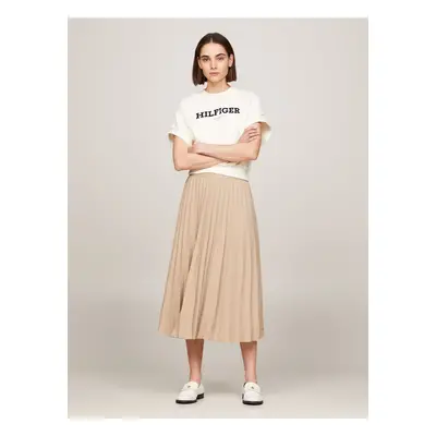 Beige women's pleated skirt Tommy Hilfiger - Women