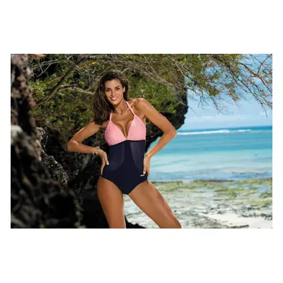 Priscilla Dafne-Cosmo swimsuit M-428 (12) light pink-navy blue