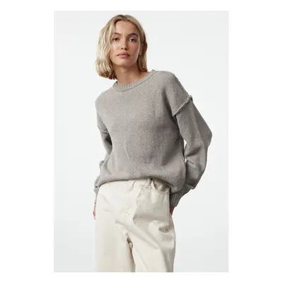 Trendyol Mink More Sustainable Wide Pattern Basic Knitted Sweater