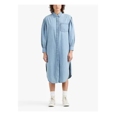 Levi&#39;s Light Blue Levi&#39;s® Osteria Du Denim Shirt Midi Dress - Women&#39;s