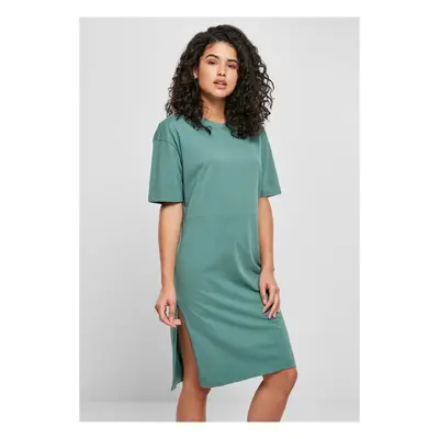 Women's dress with slit green