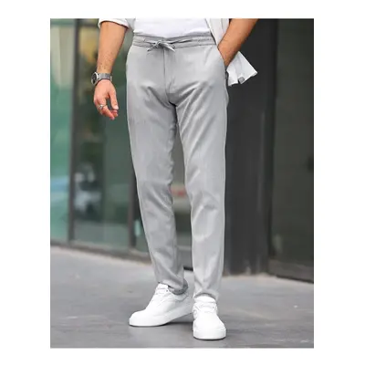 15728 Dewberry Slim Fit Jogger Mens Trousers-GREY