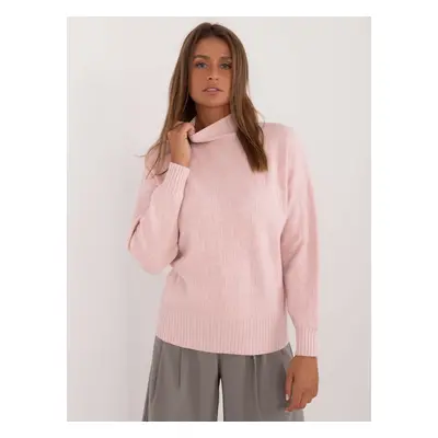 Light pink turtleneck sweater