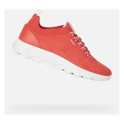 Red women's sneakers Geox Spherica - Women's