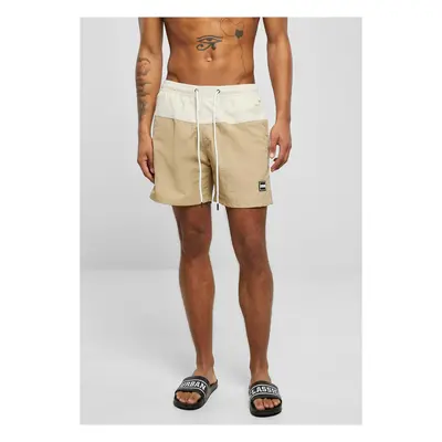 Men's Block Union Swimsuit Beige/Cream