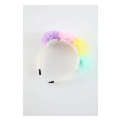 Trendyol Multicolored Girl's Pompom Detailed Crown Buckle