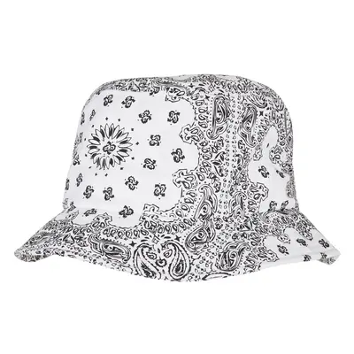 Bandana Print Bucket Hat White