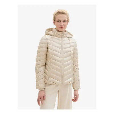 Cream women's quilted jacket Tom Tailor - Women's