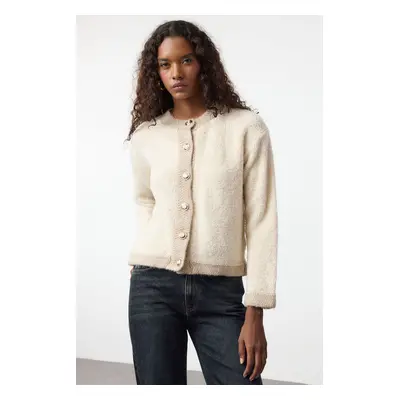 Trendyol Beige Knitted Cardigan