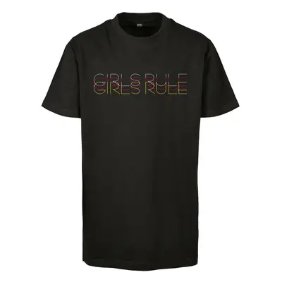 Children's T-shirt for girls in black