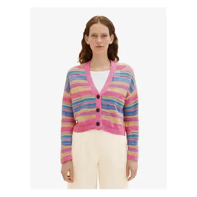 Pink Women Striped Sweater Tom Tailor - Women