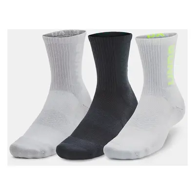 Under Armour Socks UA 3-Maker 3pk Mid-Crew-GRY - Unisex