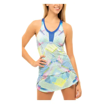 Women's Tank Top Lucky in Love Flow Motion Cami w/ Bra Blue Marine