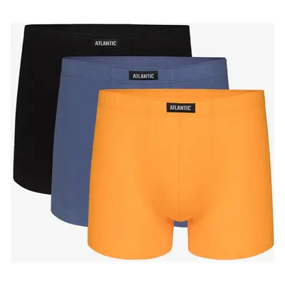 Men's Sport Boxers ATLANTIC 3Pack - black/blue/yellow