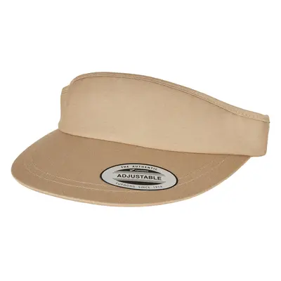 Flat Round Visor Cap Khaki