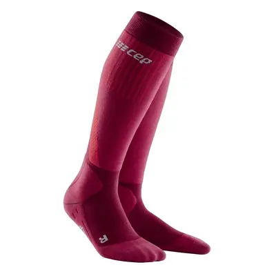 Women's Winter Compression Knee-High Socks CEP Red