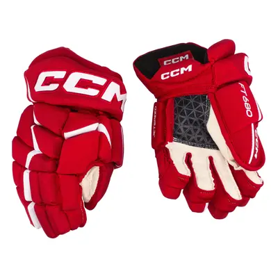 Ice Hockey Gloves CCM JetSpeed FT680 Red/White inch