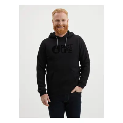 Black Mens Hoodie Picture Flock - Men