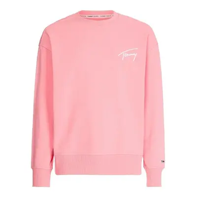 Tommy Jeans Sweatshirt - TJM TOMMY SIGNATURE CREW pink