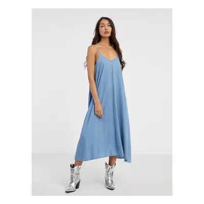 Light blue denim midi dress ONLY Laia - Ladies