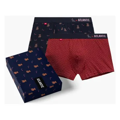 2-PACK Men's Atlantic Boxers - Blue/Red