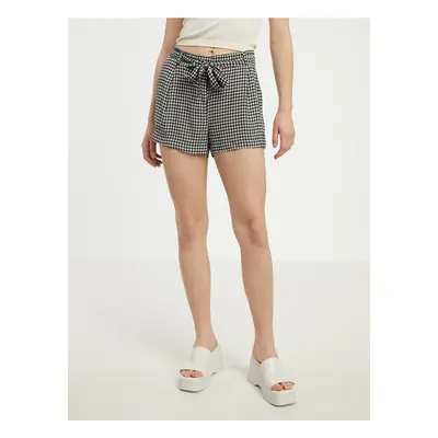 Black and white women's checkered shorts CAMAIEU - Women's