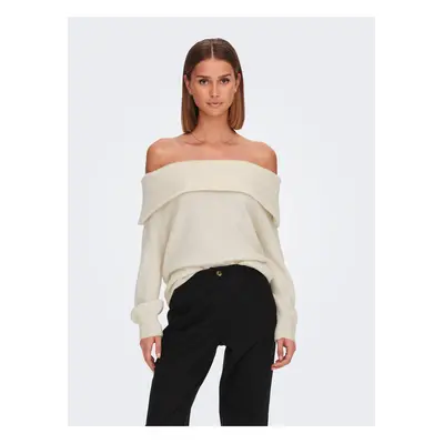 Cream Women's Sweater with Exposed Shoulders JDY Inge - Women