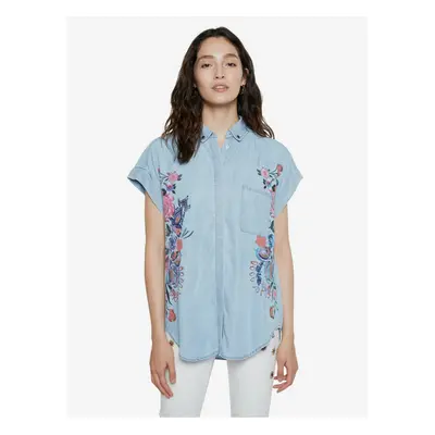 Blue shirt Desigual Cam Sullivan - Women's