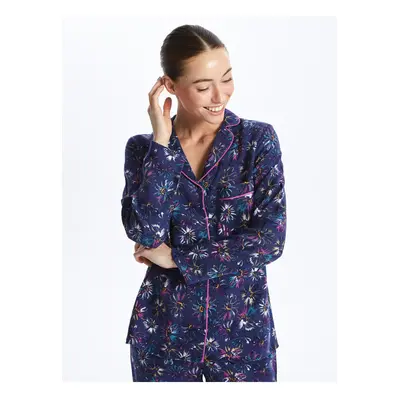 LC Waikiki Shirt Collar Floral Long Sleeve Women's Pajama Set