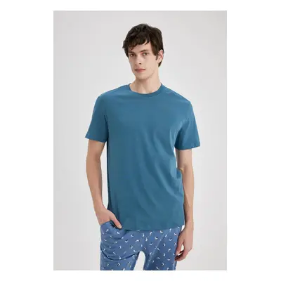 DEFACTO New Regular Fit Crew Neck Short Sleeve 100% Cotton Basic Plain T-Shirt