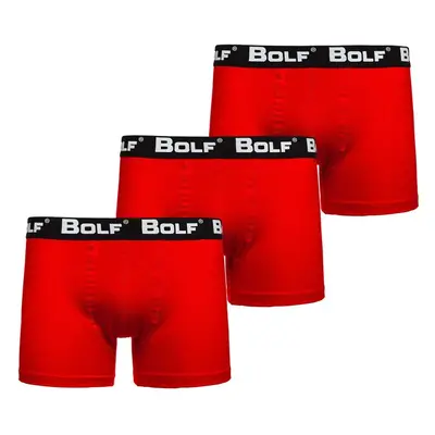 Stylish men's boxers 3pcs - red