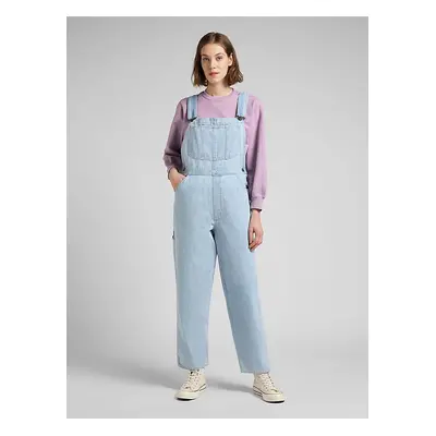 Light Blue Women's Denim Pants with Bib Lee - Women