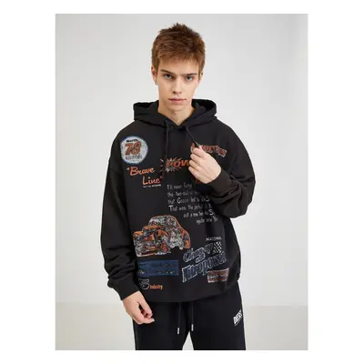 Black Men's Hoodie Diesel - Men's