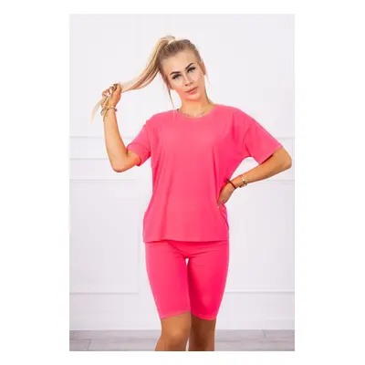 Set of top+leggings pink neon