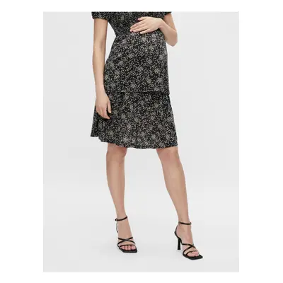 Black Floral Maternity Skirt Mama.licious Dotti - Women