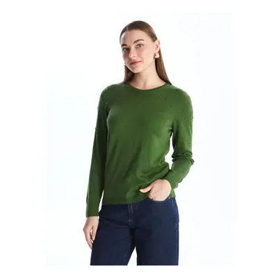 LC Waikiki Crew Neck Self Pattern Long Sleeve Women's Knitwear Sweater