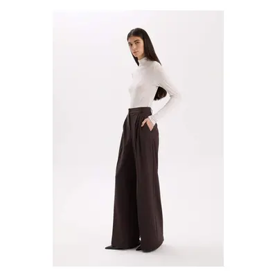 DEFACTO Wide Leg Wide Leg Pocket High Waist Long Length Pants