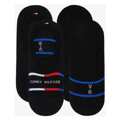 Tommy Hilfiger Socks - TH MEN FOOTIE 2P BRETON STRIPE black