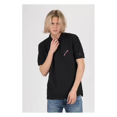 Tommy Hilfiger Polo shirt - WCC STRUCTURED REGULAR POLO black