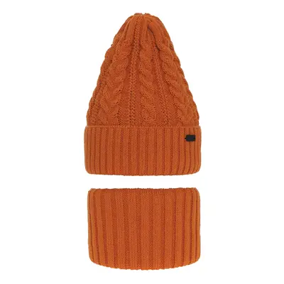 AGBO Boy's winter set: hat and tube scarf orange Colins