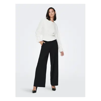 Black women's wide trousers JDY Vincent - Women's