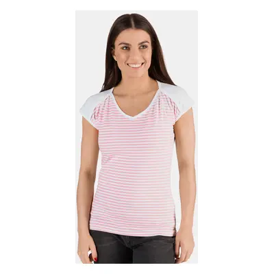 SAM73 Pink & White Women Striped T-Shirt SAM Jonna - Ladies