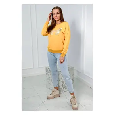 Printed Mustard Sweatshirt