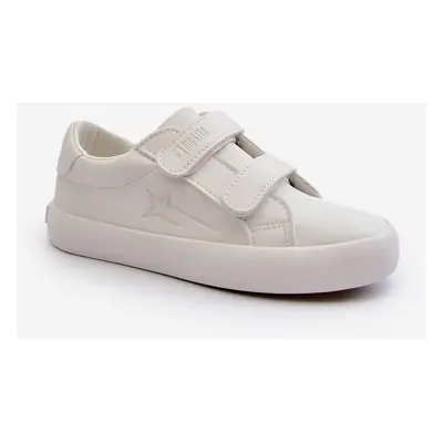 Children's Velcro Sneakers Big Star White