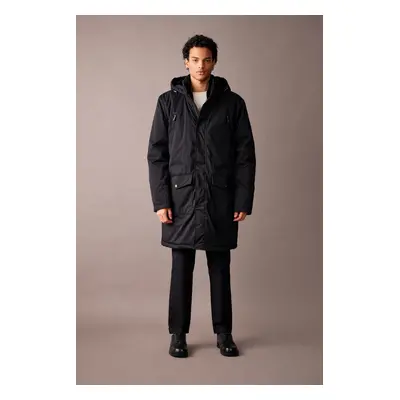 DEFACTO Hooded Lined Coat Parka