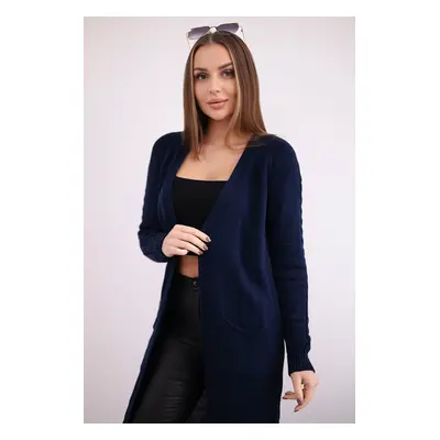 marka niezdefiniowana Sweater with pockets navy blue