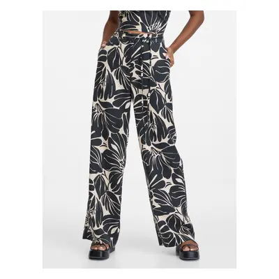 Orsay Black Women's Patterned Trousers - Women's